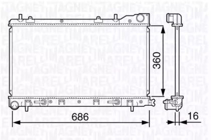 Теплообменник MAGNETI MARELLI 350213132300