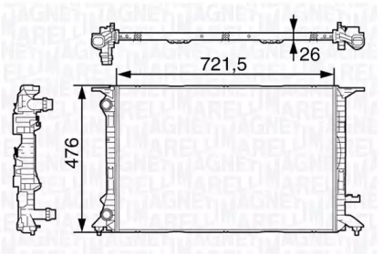 Теплообменник MAGNETI MARELLI 350213138400