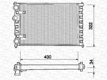 Теплообменник MAGNETI MARELLI 350213232000