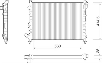 Теплообменник MAGNETI MARELLI 350213254000