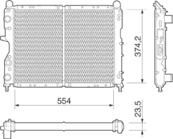 Теплообменник MAGNETI MARELLI 350213256000