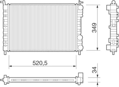 Теплообменник MAGNETI MARELLI 350213260000