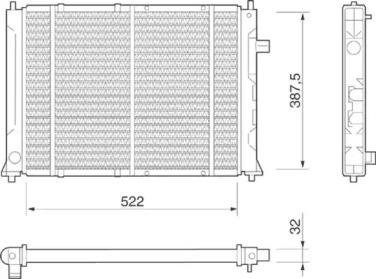 Теплообменник MAGNETI MARELLI 350213802000