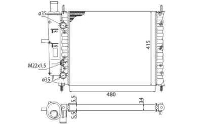 Теплообменник MAGNETI MARELLI 350213151003