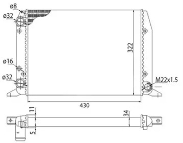 Теплообменник MAGNETI MARELLI 350213404003