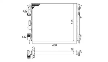 Теплообменник MAGNETI MARELLI 350213991003