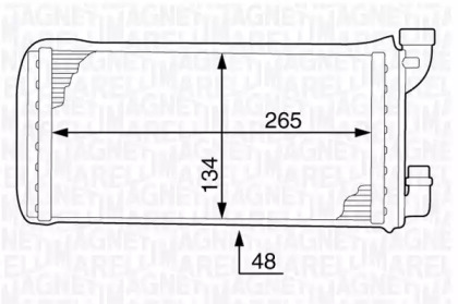 Теплообменник MAGNETI MARELLI 350218341000