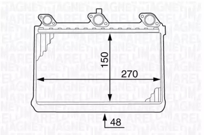 Теплообменник MAGNETI MARELLI 350218348000