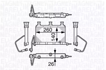 Теплообменник MAGNETI MARELLI 350218352000