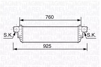 Теплообменник MAGNETI MARELLI 351319203480