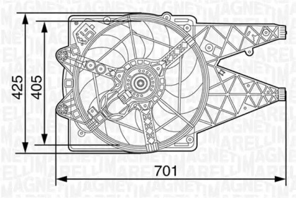 Вентилятор MAGNETI MARELLI 069422454010
