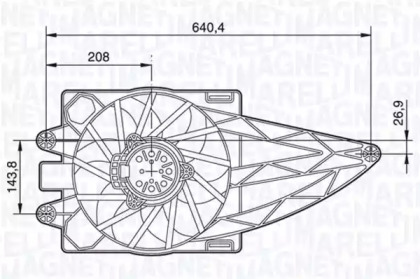 Вентилятор MAGNETI MARELLI 069422483010