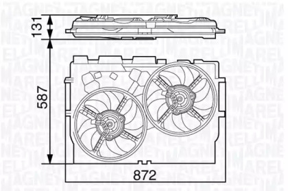 Вентилятор MAGNETI MARELLI 069422582010