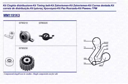 Ременный комплект MAGNETI MARELLI 341311911103