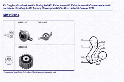 Ременный комплект MAGNETI MARELLI 341311911104