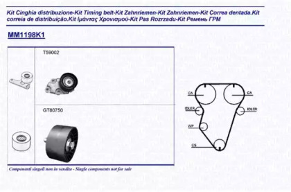 Ременный комплект MAGNETI MARELLI 341311981101