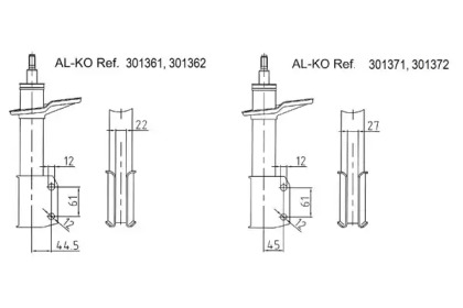 Амортизатор AL-KO 301372