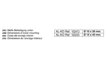 Амортизатор AL-KO 102413