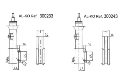 Амортизатор AL-KO 300233