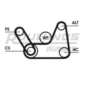 Ременный комплект ROULUNDS RUBBER 6K1019T1