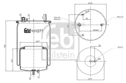 Баллон пневматической рессоры FEBI BILSTEIN 101277