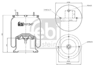 Кожух пневматической рессоры FEBI BILSTEIN 101347