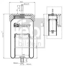 Баллон пневматической рессоры FEBI BILSTEIN 102377