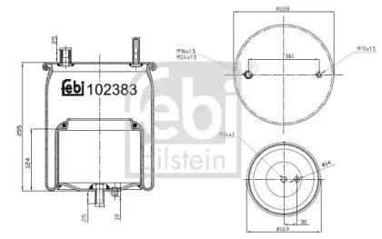 Кожух пневматической рессоры FEBI BILSTEIN 102383