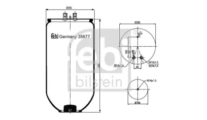 Баллон пневматической рессоры FEBI BILSTEIN 35677