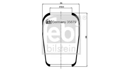 Баллон пневматической рессоры FEBI BILSTEIN 35879