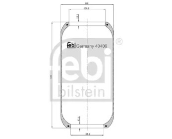 Баллон пневматической рессоры FEBI BILSTEIN 40400