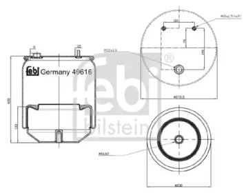 Кожух пневматической рессоры FEBI BILSTEIN 49616