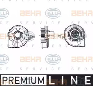 вентилятор BEHR HELLA SERVICE 8EW 009 157-111