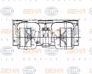 вентилятор BEHR HELLA SERVICE 8EW 009 157-661