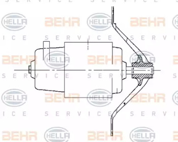 Вентилятор салона BEHR HELLA SERVICE 8EW 009 158-381