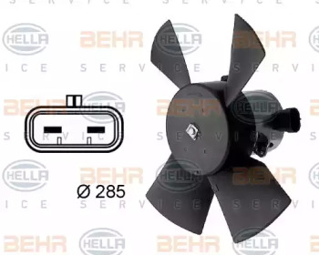 Вентилятор BEHR HELLA SERVICE 8EW 009 158-701