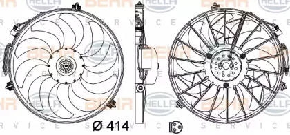 Вентилятор BEHR HELLA SERVICE 8EW 009 158-721