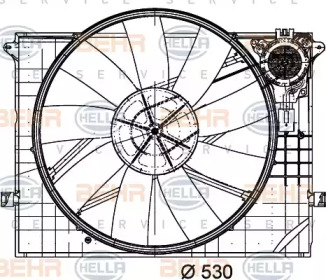 Вентилятор BEHR HELLA SERVICE 8EW 009 158-781