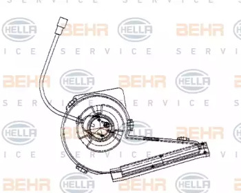 Вентилятор салона BEHR HELLA SERVICE 8EW 009 159-121