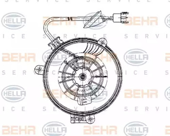 вентилятор BEHR HELLA SERVICE 8EW 009 159-241