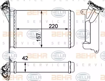 Теплообменник BEHR HELLA SERVICE 8FH 351 000-511