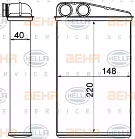 Теплообменник BEHR HELLA SERVICE 8FH 351 000-651