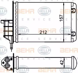 Теплообменник BEHR HELLA SERVICE 8FH 351 001-554