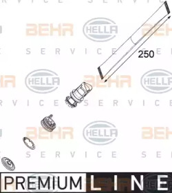 Осушитель, кондиционер BEHR HELLA SERVICE 8FT 351 001-571