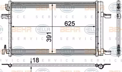 Конденсатор BEHR HELLA SERVICE 8FC 351 002-131