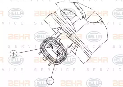 Компрессор, кондиционер BEHR HELLA SERVICE 8FK 351 006-311