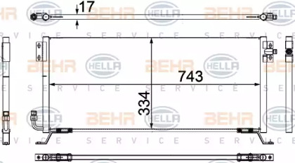 Конденсатор BEHR HELLA SERVICE 8FC 351 024-111