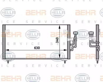 Конденсатор BEHR HELLA SERVICE 8FC 351 024-151