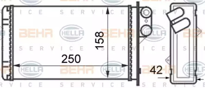 Теплообменник BEHR HELLA SERVICE 8FH 351 024-331