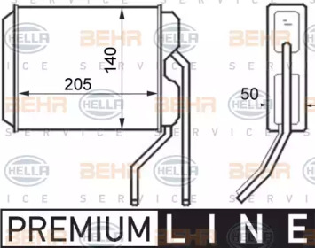 Теплообменник BEHR HELLA SERVICE 8FH 351 024-411